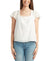 BCX Women's White Eyelet Square-Neck Blouse | BCX in Lebanon
