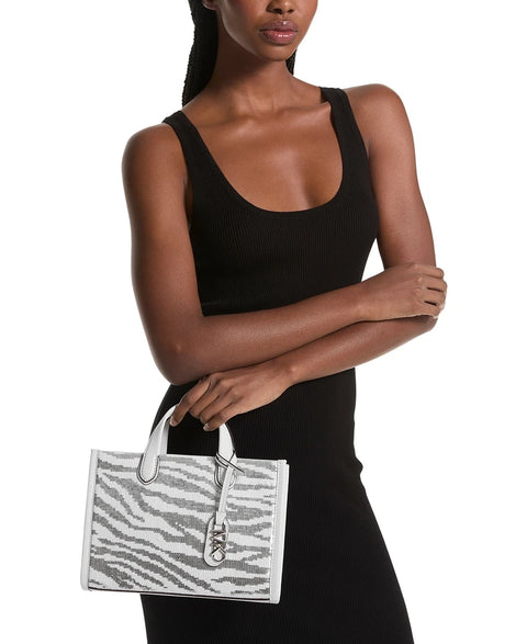 Michael Kors Women's Silver Gigi Small Hand Bag | Michael Kors In Lebanon