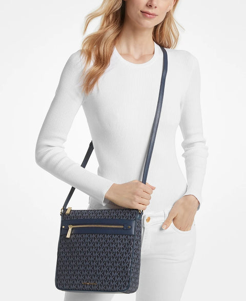 Michael Kors Women's Navy Charm Large Crossbody | Michael Kors In Lebanon