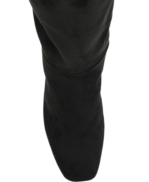 Journee Collection Women's Black Elisabeth Wide Calf Knee High Boots |Journee Collection In Lebanon