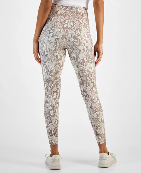 ID Ideology Multi-Beige Plus Size Compression Snake-Print 7/8 Leggings | ID Ideology In Lebanon