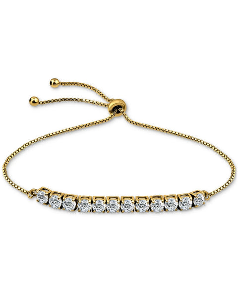 Giani Bernini Women's Gold Cubic Zirconia Curved Bar Bracelet |Giani Bernini in Lebanon