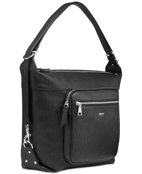 Dkny Women's Black\Silver Convertible Shoulder Bag | Dkny In Lebanon