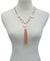 T Tahari Women's Crystal Stone Tassel Necklace | Tahari In Lebanon