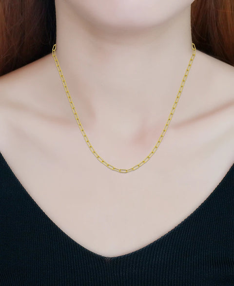 Giani Bernini Women's Gold Diamond Cut Paperclip Necklace |Giani Bernini in Lebanon