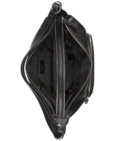 Dkny Women's Black\Silver Convertible Shoulder Bag | Dkny In Lebanon