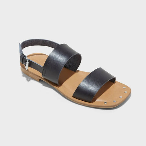 Universal Thread Goods CO Women's Black Flat Sandals | Universal Thread In Lebanon