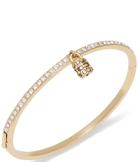 Coach Women's conic Crystal Padlock Tennis Bangle Bracelet | Coach in Lebanon