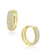 Giani Bernini Women's Gold Cubic Zirconia Oval Huggie Hoop Earrings | Giani Bernini in Lebanon