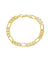 Sterling Forever Women's Figaro Gold Plated Chain Bracelet | Sterling Forever in Lebanon