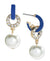 On 34th Women's Gold-Tone Pave Ring & Imitation Pearl Charm C-Hoop Earring | On 34th in Lebanon