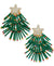Holiday Lane Women's Gold-Tone Pave & Multicolor Bead Holiday Tree Drop Earring | Holiday Lane in Lebanon