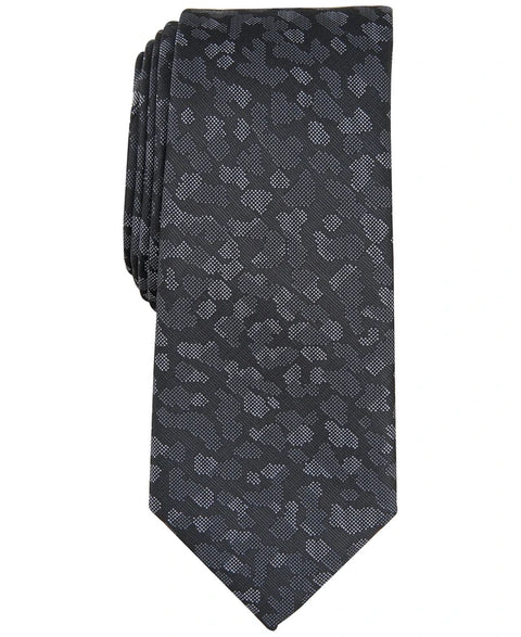 Alfani Men's Black And Dark Gray Arleve Abstract Print Tie | Alfani  In Lebanon