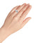 SD Women's Cubic Zirconia 3 Stone Oval Silver Plate Ring | SD in Lebanon