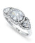 SD Women's Cubic Zirconia 3 Stone Oval Silver Plate Ring | SD in Lebanon