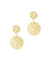 Ettika Women's Gold-Plated Textured Double Disc Earring | Ettika in Lebanon