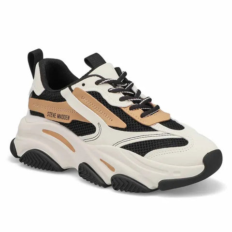 Steve Madden Men's Black-Tan Synthetic Possession-E Sneakers | Steve Madden In Lebanon