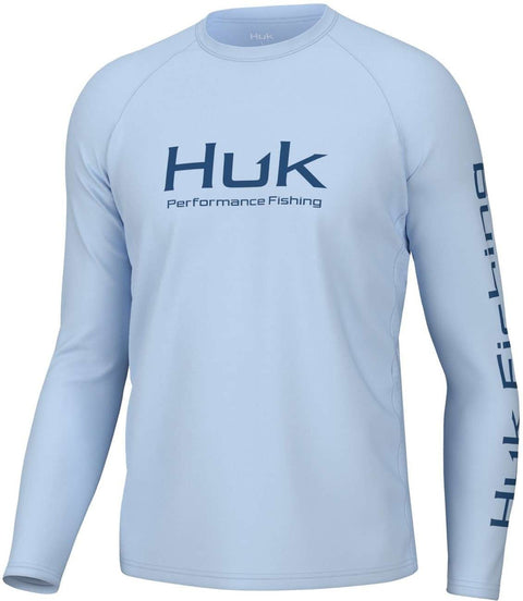 Huk Men's Blue Pursuit Vented Long Sleeve Blouse |Huk In Lebanon
