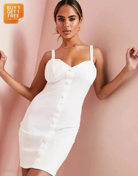 Asos Design Women's White Dress ANF1408