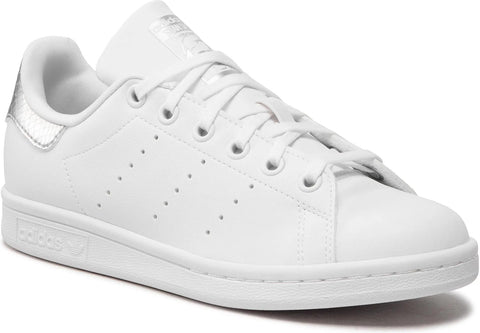 Adidas Kids White Silver Stan Smith J Sneakers | Adidas In Lebanon