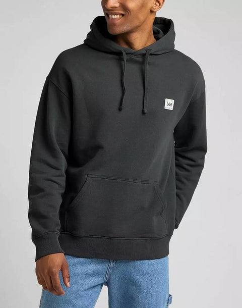 Lee Men's Washed Black Core Loose Hoodie | Lee In Lebanon