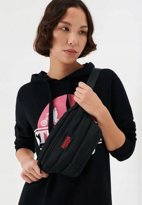 Sinsay Unisex Black Stranger Things Waist Bag |Sinsay In Lebanon