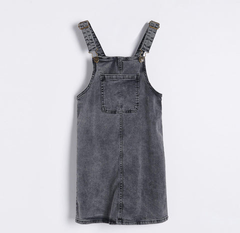 Reserved Girl's Black Denim Dungaree Skirt  | Reserved In Lebanon