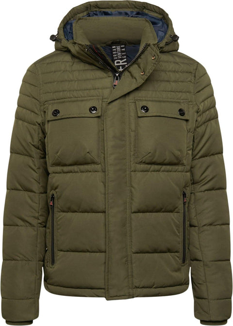 S.Oliver Men's Olive Green Jacket With Hood | S.Oliver In Lebanon