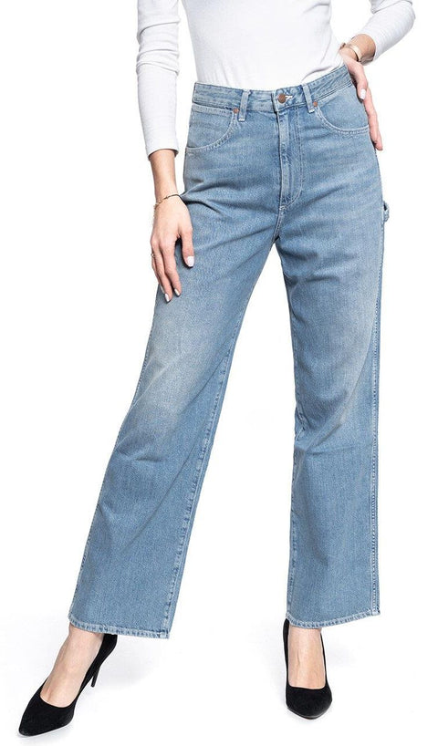 Wrangler Women's Blue Mom Relaxed Carpenter Jeans | Wrangler In Lebanon
