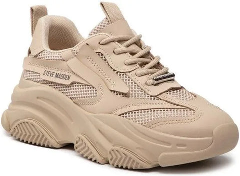 Steve Madden Women's Beige Possession Sports Sneakers | Steve Madden In Lebanon