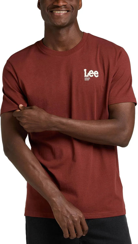 Lee Men's Brown Byrne Subtle Logo T-Shirt |Lee In Lebanon