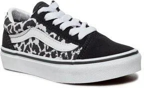Vans Girl's Dark Gray Snow Leopard Asphalt Sneakers | Vans In Lebanon
