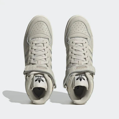 Adidas Men's Light Grey & White Forum Mid Sneaker | Adidas In Lebanon