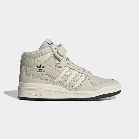 Adidas Men's Light Grey & White Forum Mid Sneaker | Adidas In Lebanon