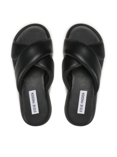 Steve Madden Women's Black Broadcast Slippers | Steve Madden In Lebanon