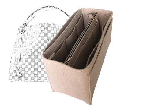 JennyKrafts Women's Beige Organize Hand Bag | JennyKrafts In Lebanon