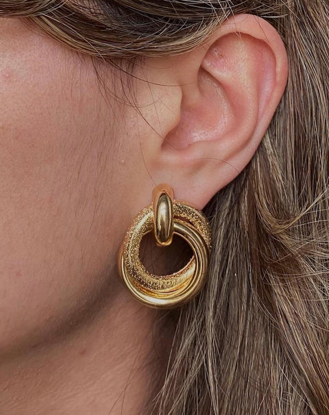 Anne Klein Women's Gold Double Knot Earrings | Anne Klein In Lebanon