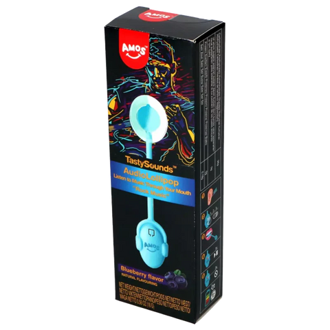 AMOS Tasty Sounds XL Lollipop Rock Music Blueberry Flavor 12GR | AMOS In Lebanon