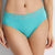 State Of Day Women's Aqua Wide Floral Lace Waistband Brief