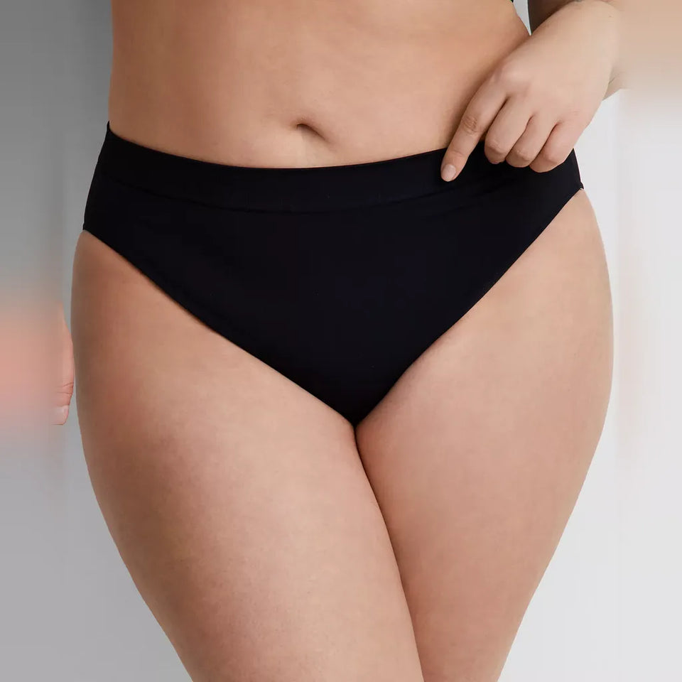 State Of Day Women's Black Seamless High-Cut Brief