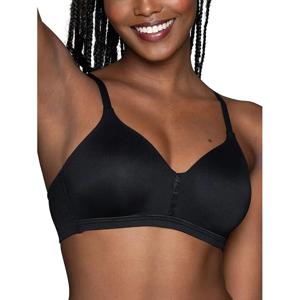 Vanity Fair Women's Black Wireless Beyond Comfort Bra