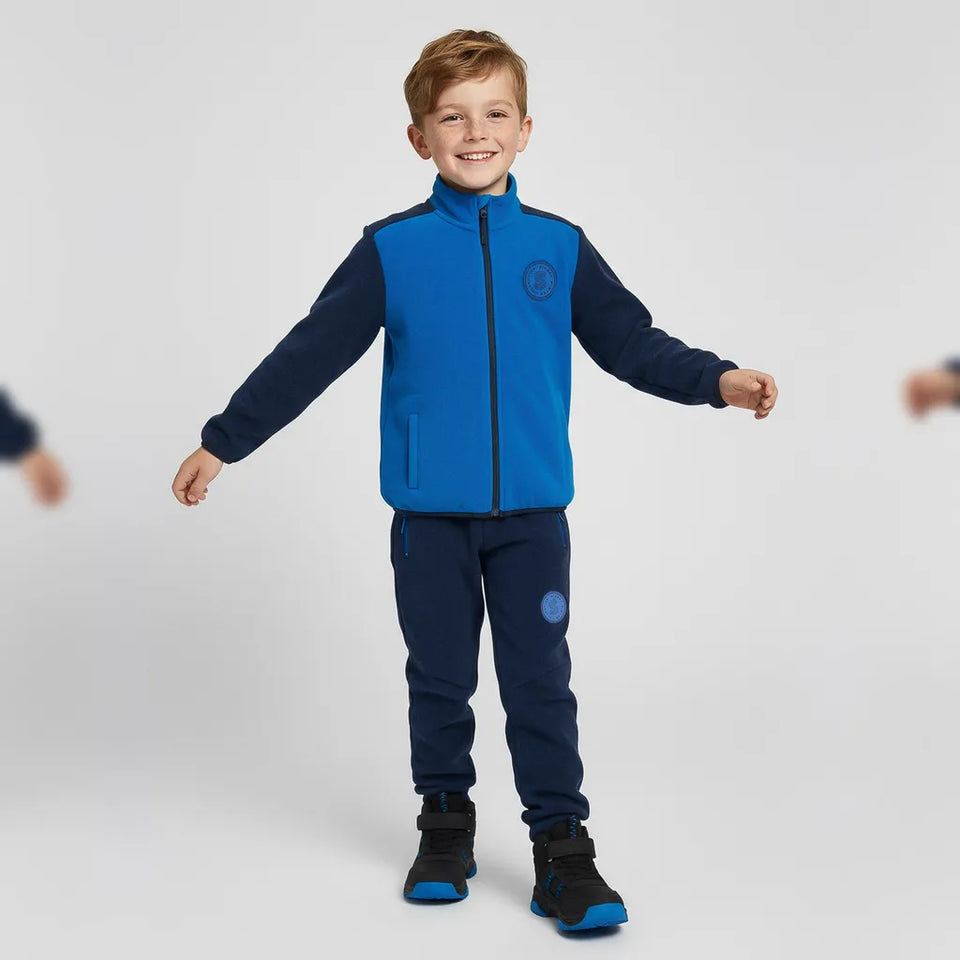 Sinsay Boy's Navy Drawstring Waist & Blue Zipper Pocket Sweatpants