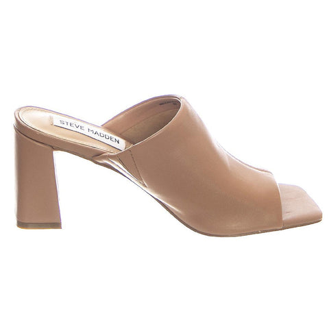 Steve Madden Women's Nude Leather Lizo Heeled Sandals | Steve Madden In Lebanon