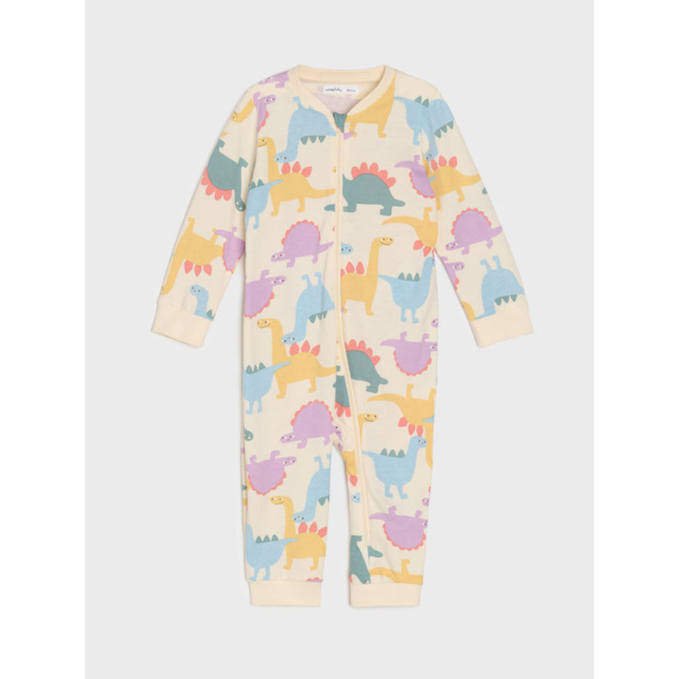 Sinsay Baby Boy's Multicolor Long-Sleeve Dinosaur Print Zip-Up Overall
