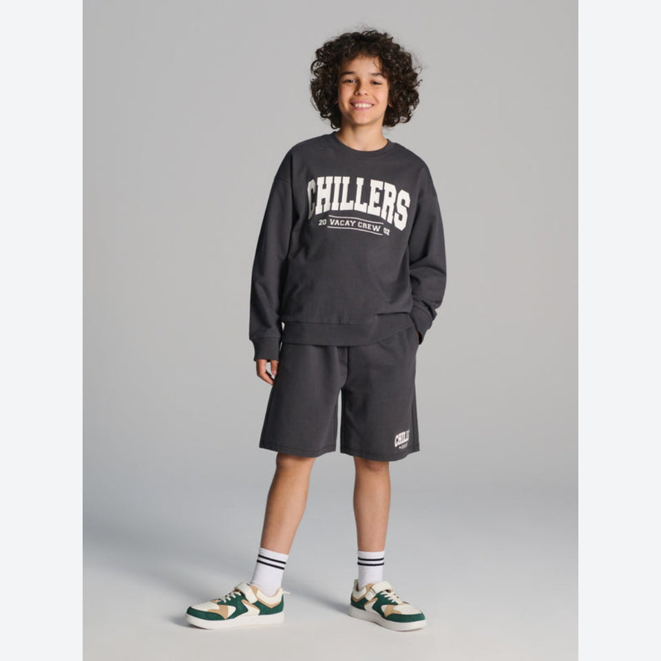 Sinsay Boy's Grey "Chillers Vacay Crew" Graphic Print Set