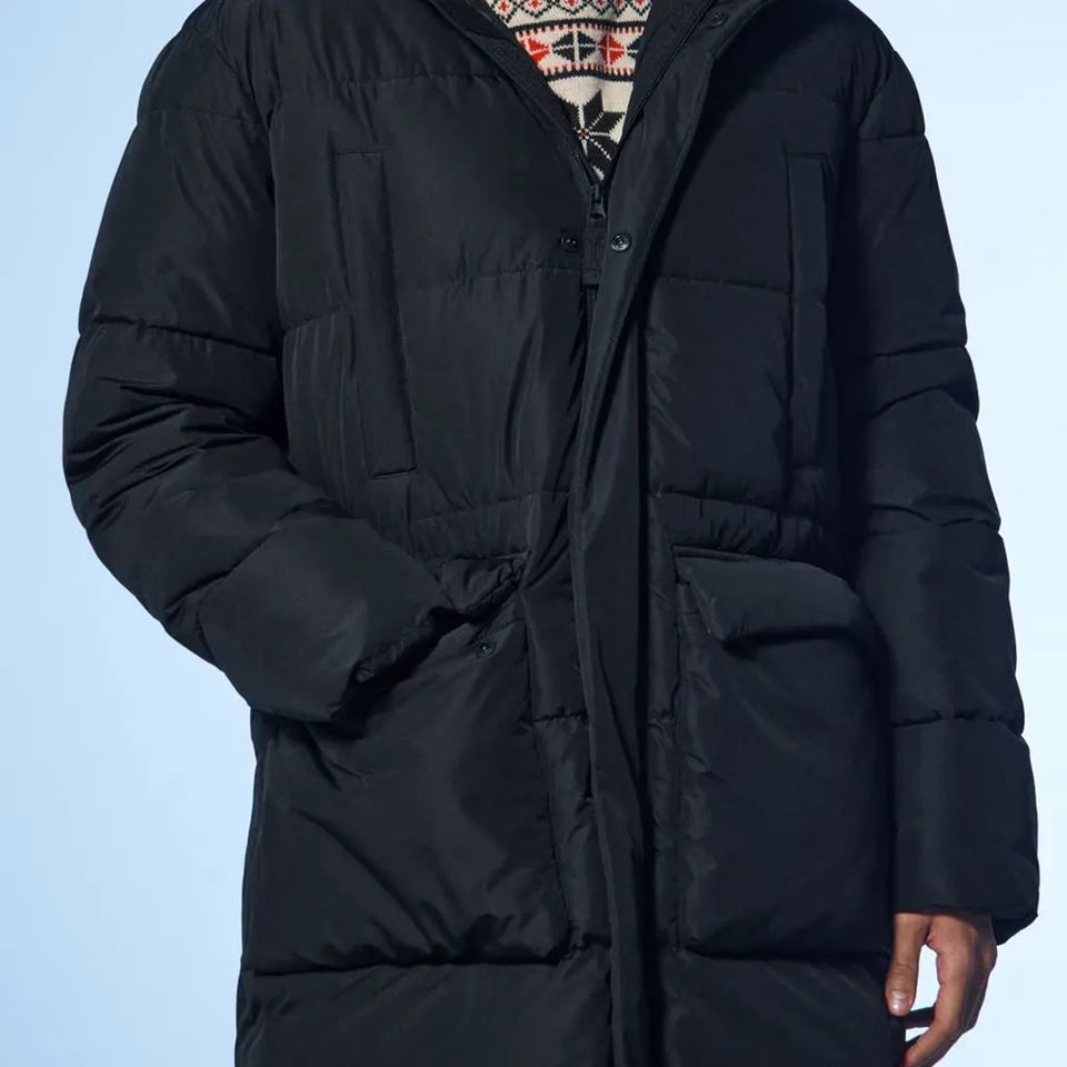 Sinsay Men's Quilted Puffer Jacket With A Hood