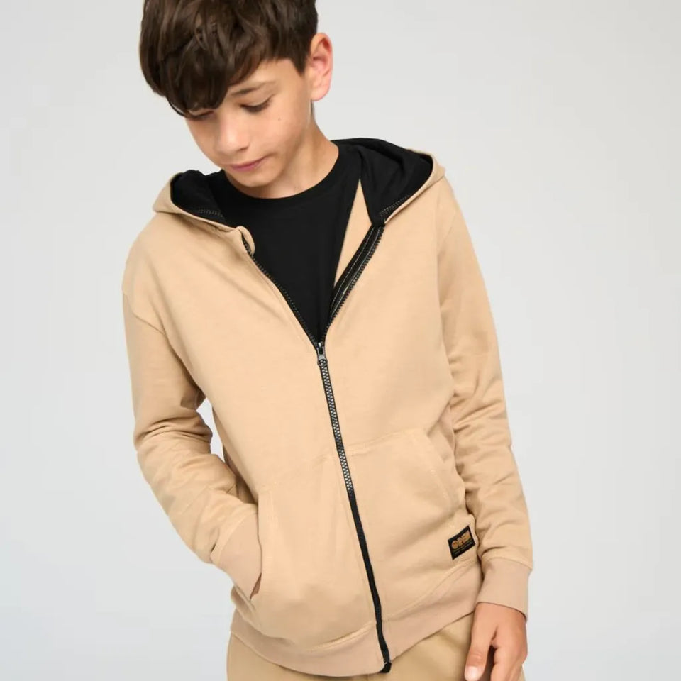 Sinsay Boy's Beige Jacket With Front Pockets