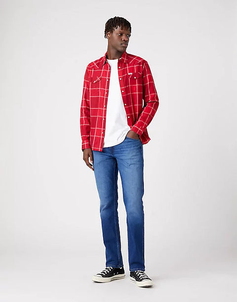 Wrangler Men's Formula Red Western Long Sleeve Shirt | Wrangler in Lebanon