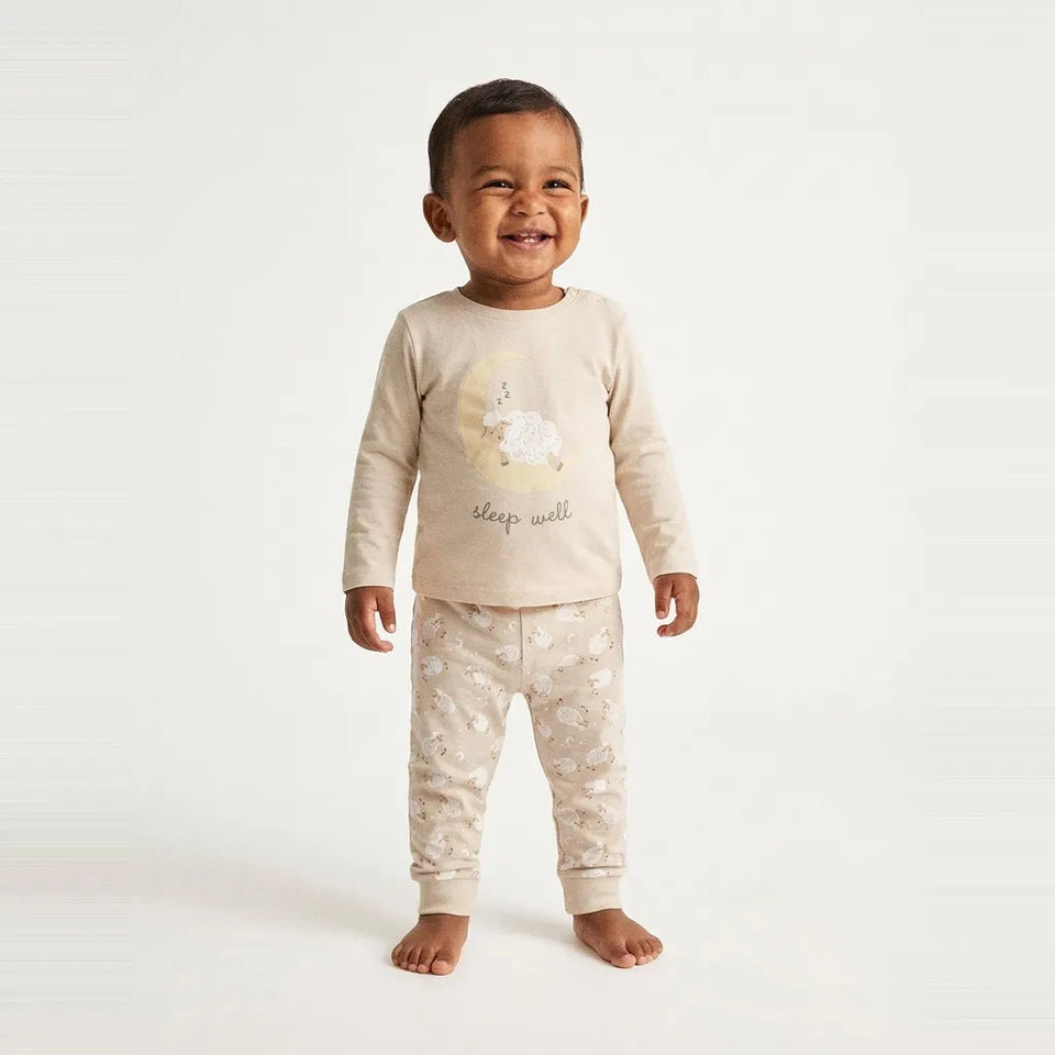 Sinsay Baby Boy's Beige Printed Pajama Set
