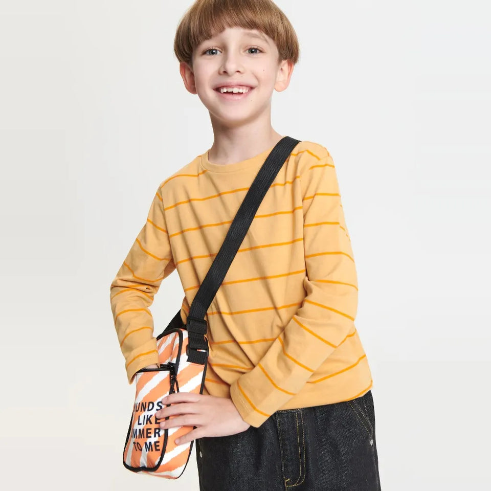 Sinsay Boy's Yellow Mustard Striped Blouse